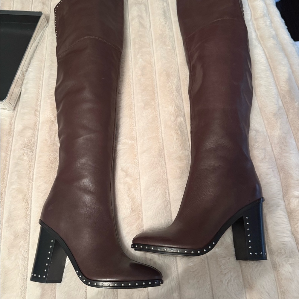 Sigerson Morrison Brown Over the Knee Boots